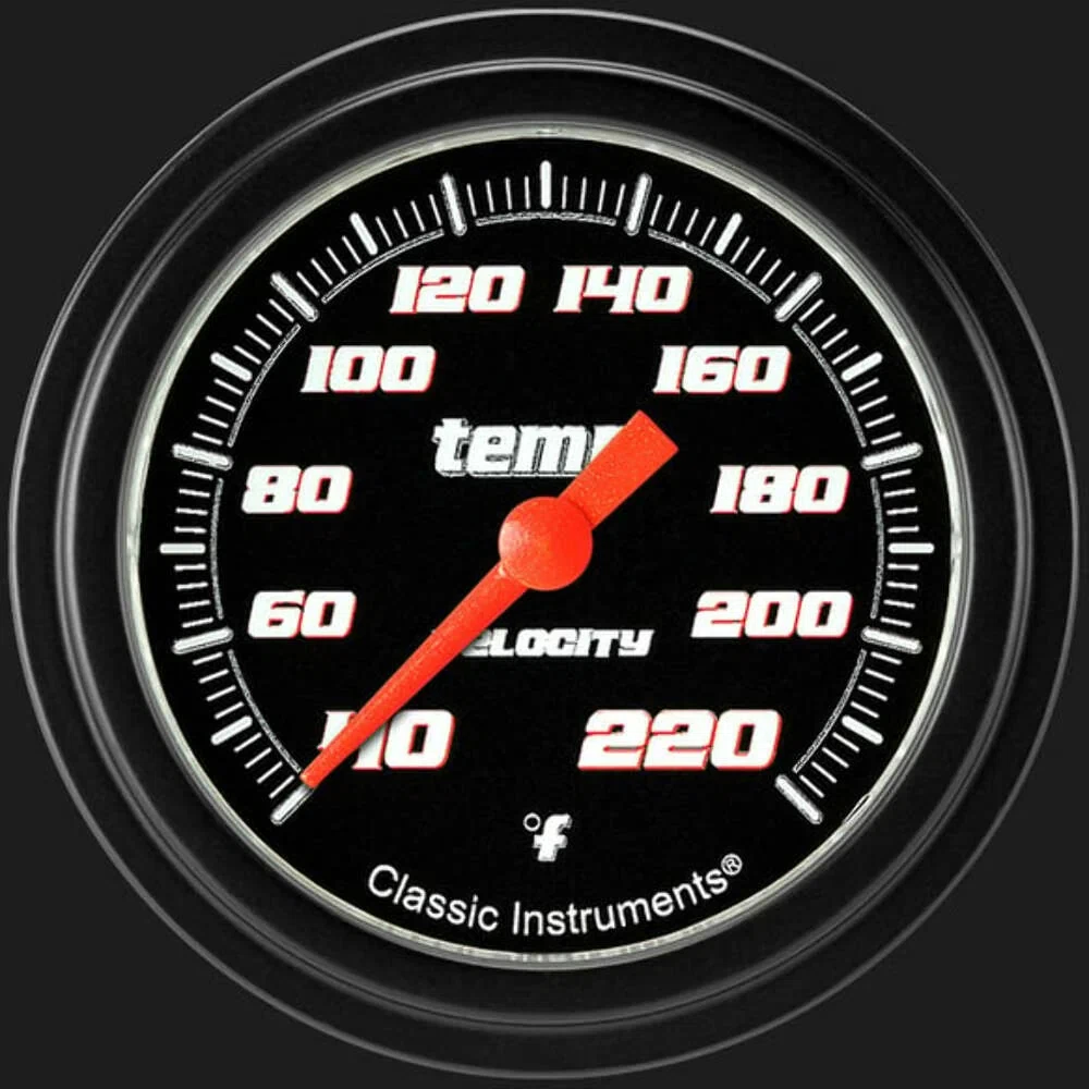 Velocity Black 2 5_8_ Stock Eliminator Temp. Gauge VS329BBLF